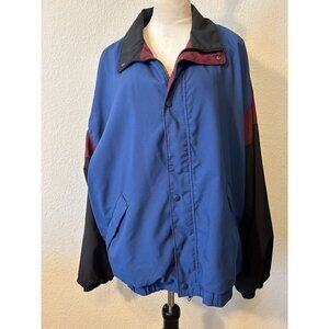 Men's Forrester Blue Red Black Gore-Tex Windbreaker‎ Outdoor Size XXL